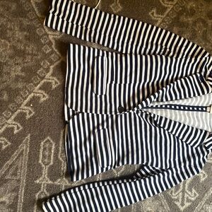 Merona Black and White Striped Jacket